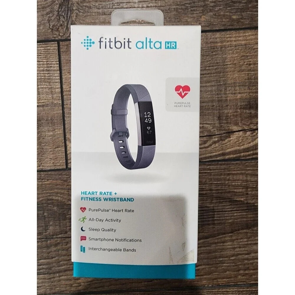 Fitbit Alta HR Fitness Activity Tracker w/ Heart Rate Monitor FB408 Grey Band
